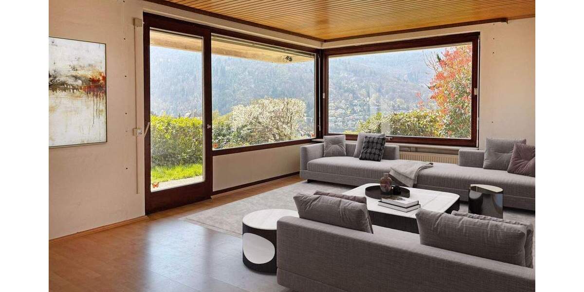 Zweifamilienhaus im Bauhausstil mit Panoramablick in Heidelberg 6 zimmer