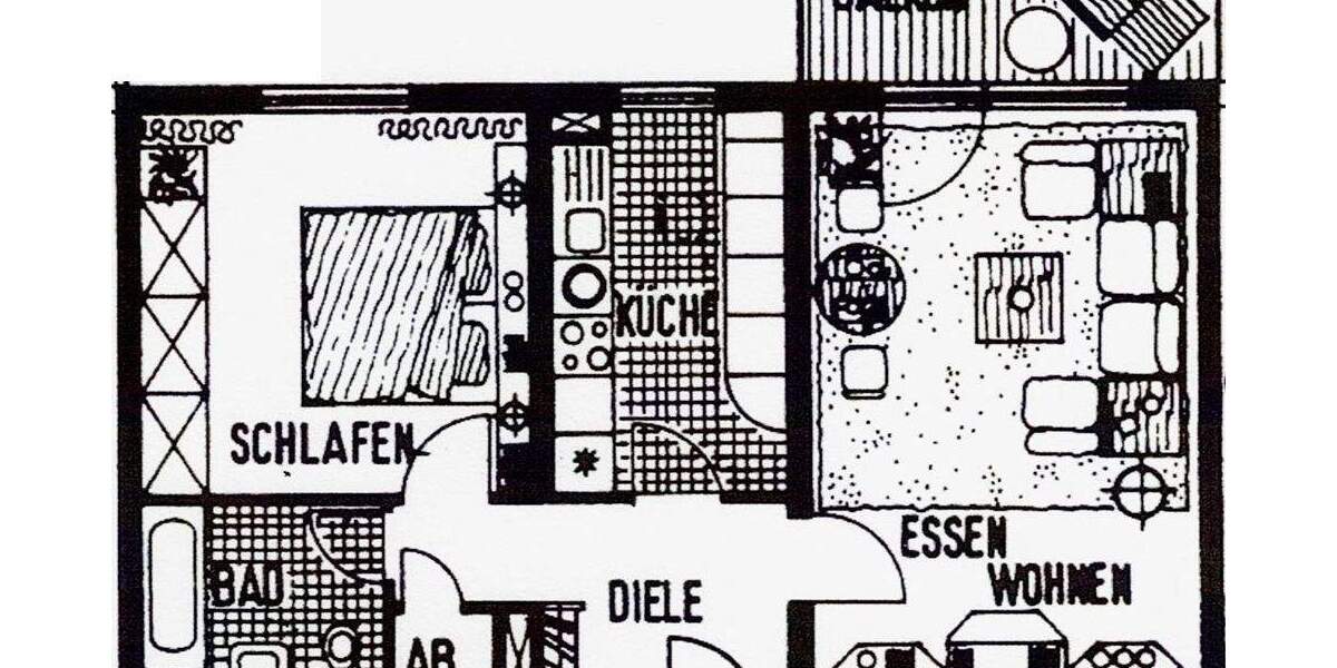Etagenwohnung Mannheim / Rheinau - Süd Rheinau - 2 Zimmer, 67 m&sup2;, 887&euro; | Angebot:25386610