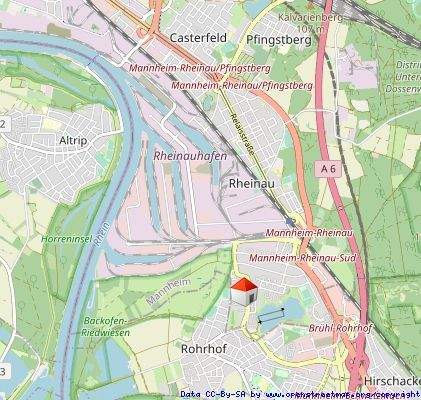 Etagenwohnung Mannheim / Rheinau - Süd Rheinau - 2 Zimmer, 67 m&sup2;, 887&euro; | Angebot:25386610