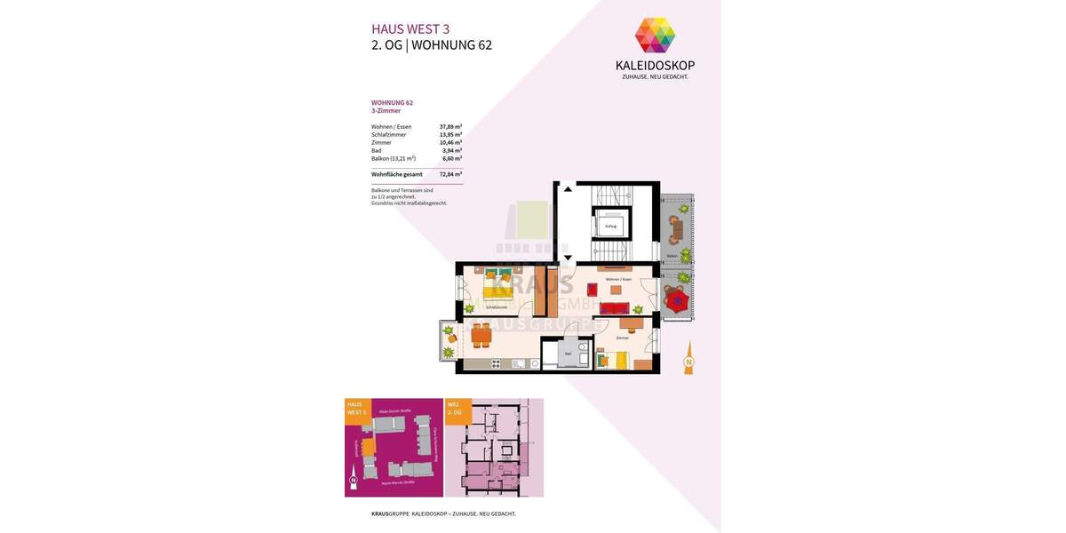 Etagenwohnung Heidelberg Rohrbach - 3 Zimmer, 72 m&sup2;, 495.000&euro; | Angebot:25668440