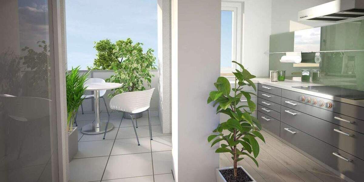 Neuwertig mit Kühloption Eckterrasse und Garten in KfW 55 Effizienz 4 zimmer