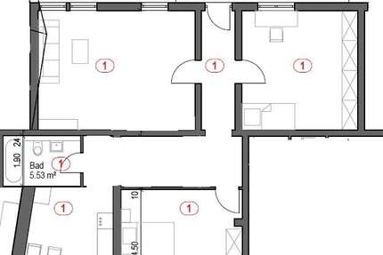 Wohnung Ludwigshafen am Rhein - 3 Zimmer, 108 m&sup2;, 950&euro; | Angebot:27385049