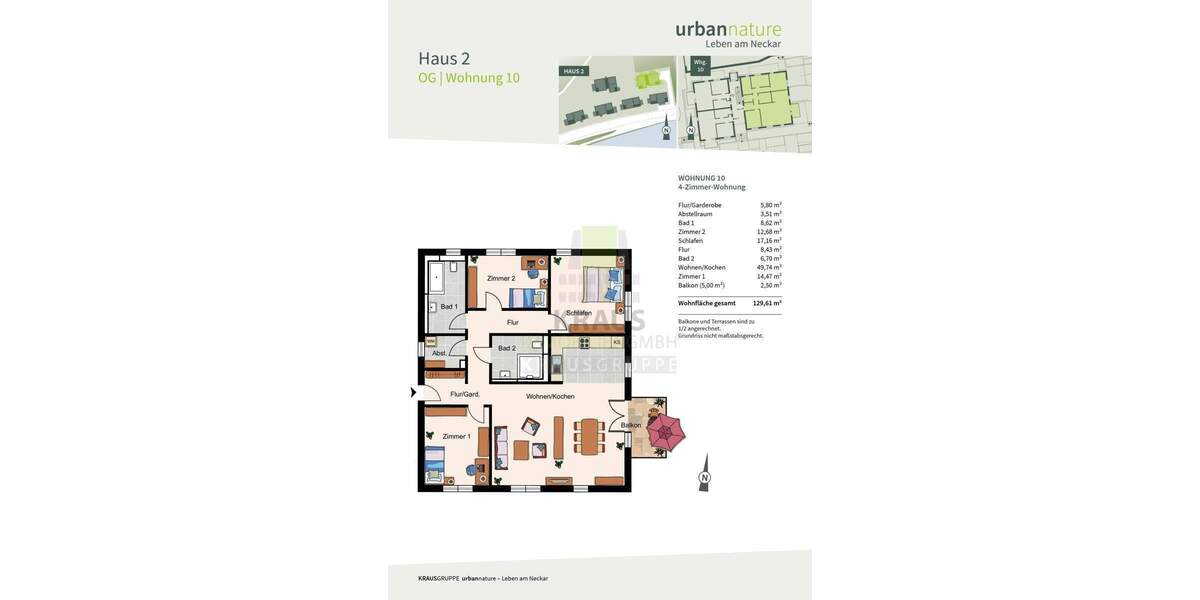 4-Zimmer-Neubauwohnung am Neckar 4 zimmer
