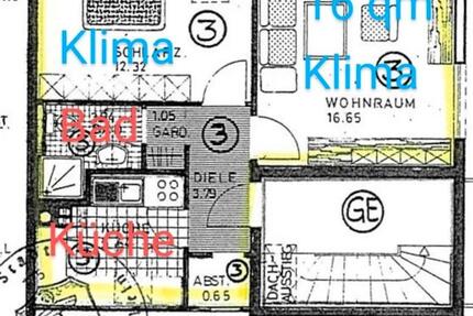 2 Zimmer Dachgeschoss Wohnung möbliert Klimaanlage all inklusive 2 zimmer