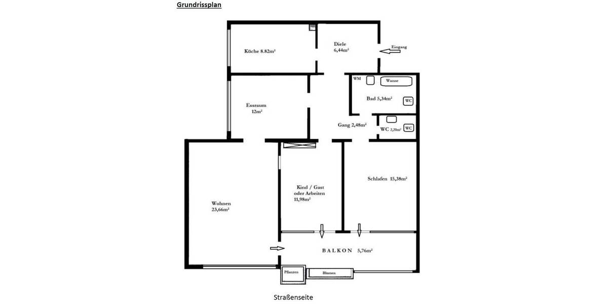 Etagenwohnung Heidelberg Neuenheim - 3 Zimmer, 97 m&sup2;, 640.000&euro; | Angebot:26471246