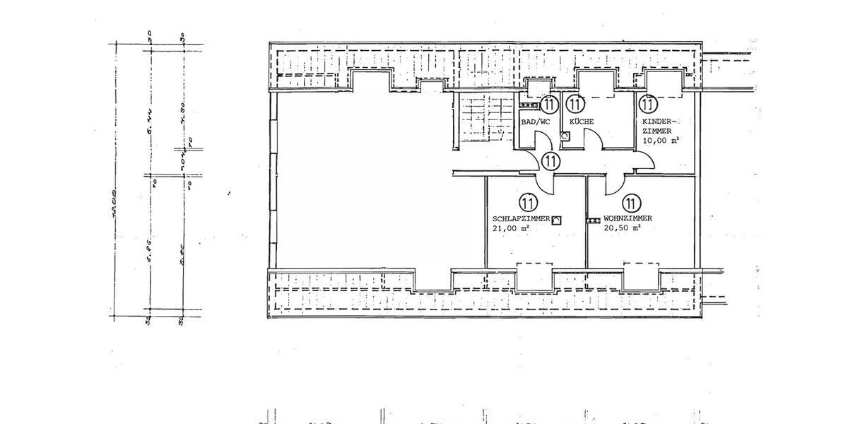 Dachgeschoßwohnung Mannheim Rheinau - 3 Zimmer, 70 m&sup2;, 900&euro; | Angebot:26404860