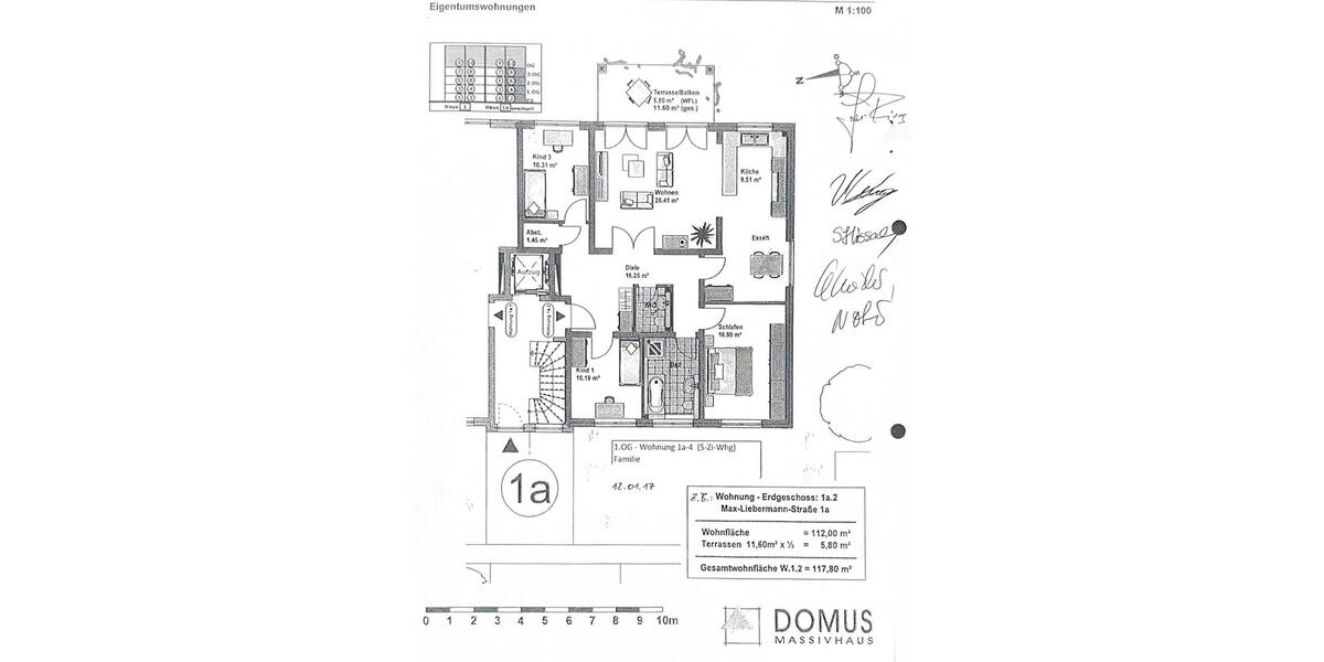 Etagenwohnung Schifferstadt - 4 Zimmer, 118 m&sup2;, 579.999&euro; | Angebot:27157148