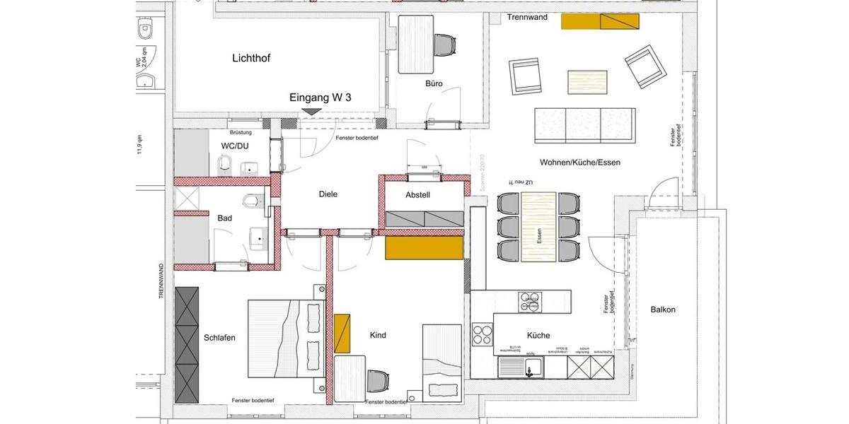 Exklusiv & Erstbezug: 4-Zimmer-Wohnung mit Balkon und Lichthof in Mutterstadt 4 zimmer