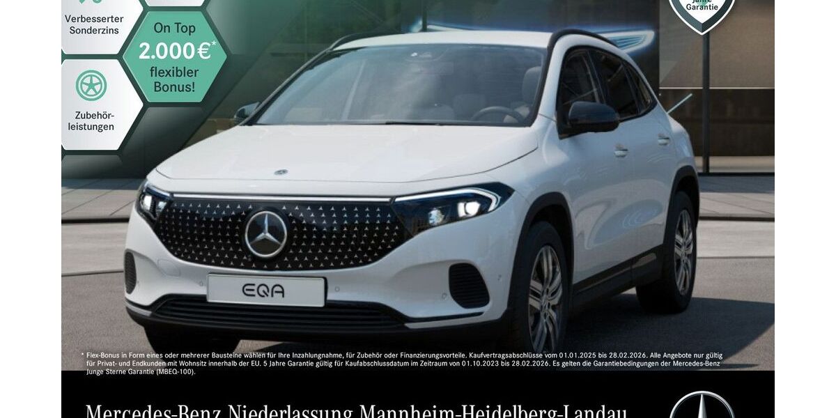 Mercedes-Benz EQA 5.510 km 35.690 € Mannheim 68165