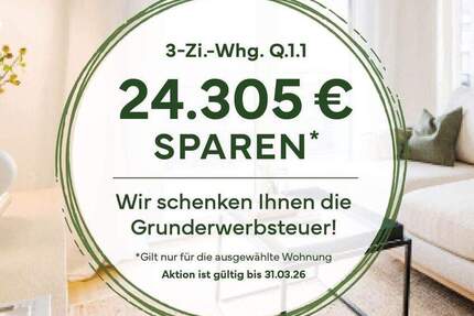 Neujahrsvorteil sichern | Helle 3-Zimmer-Wohnung mit sonniger Westloggia 3 zimmer