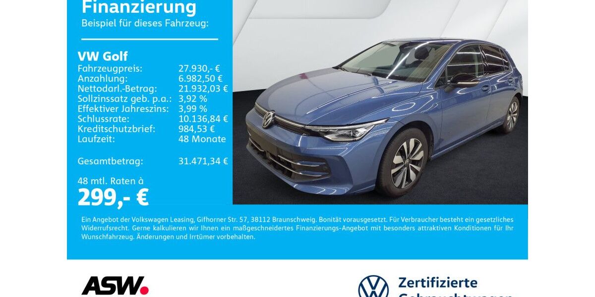 VW Golf 19.200 km 27.930 &euro; Sinsheim 74889