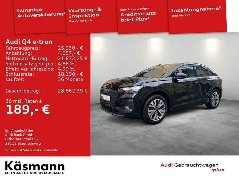 Audi Q4 e-tron 54.149 km 24.950 € Mosbach 74821