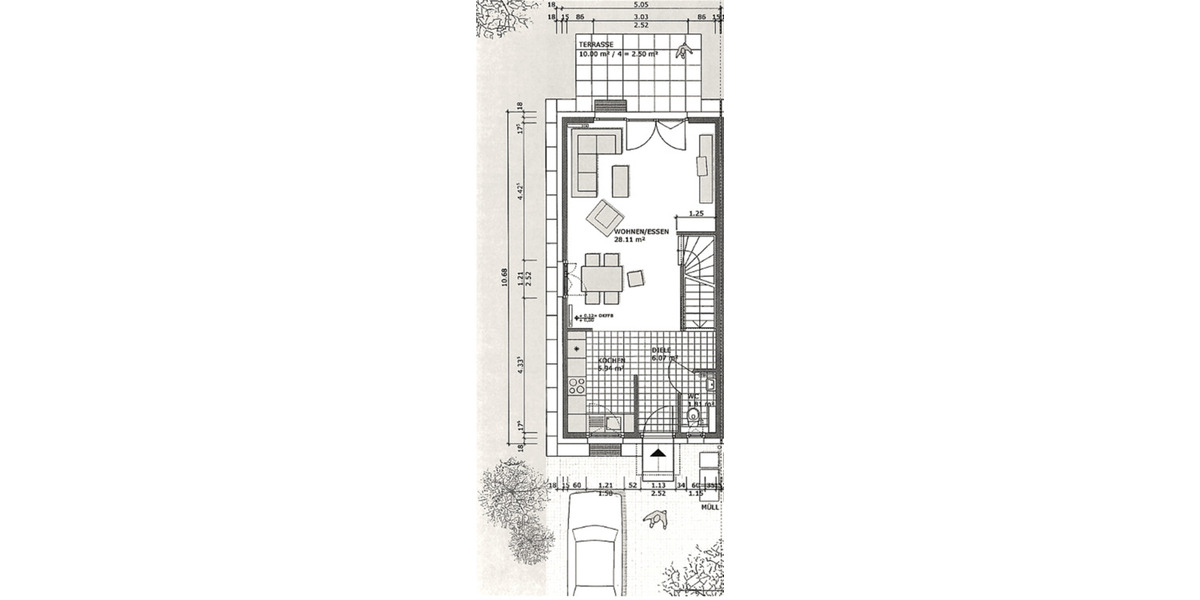 Reihenmittelhaus Mannheim Waldhof - 3 Zimmer, 126 m&sup2;, 500.000&euro; | Angebot:25768949