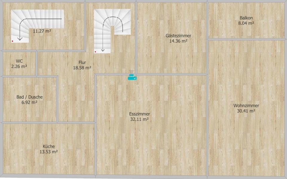 Maisonettenwohnung Eppelheim - 6 Zimmer, 204 m&sup2;, 2.400&euro; | Angebot:24476813