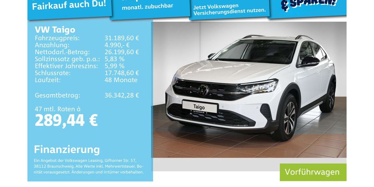 VW Taigo 9.900 km 29.990 &euro; Mannheim 68309
