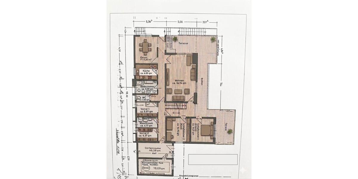 Etagenwohnung Oberzent - 4 Zimmer, 140 m&sup2;, 1.050&euro; | Angebot:26543945