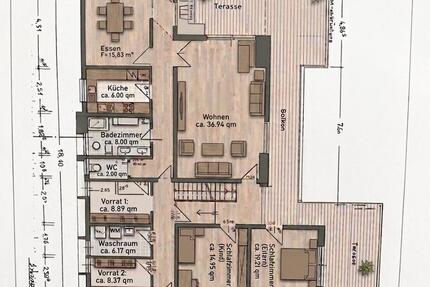 Wohnung Oberzent - 4 Zimmer, 140 m&sup2;, 1.050&euro; | Angebot:26543945