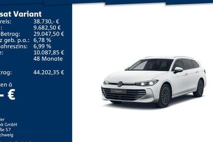 VW Passat Variant 9.900 km 38.730 € Mosbach 74821