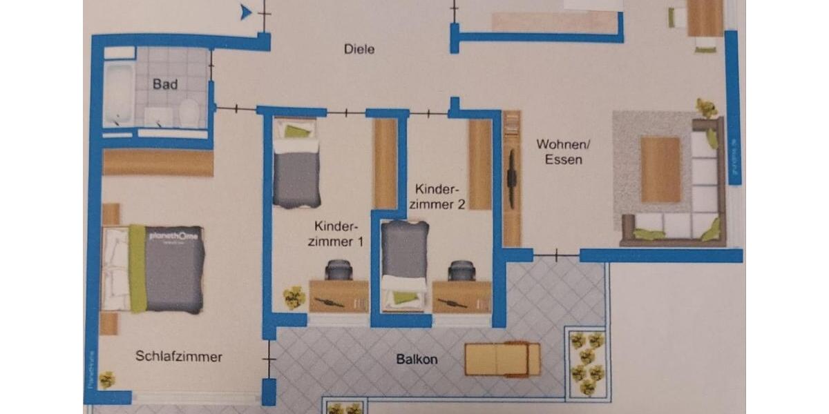 Hochparterre Heidelberg Boxberg - 4 Zimmer, 100 m&sup2;, 315.000&euro; | Angebot:25840532