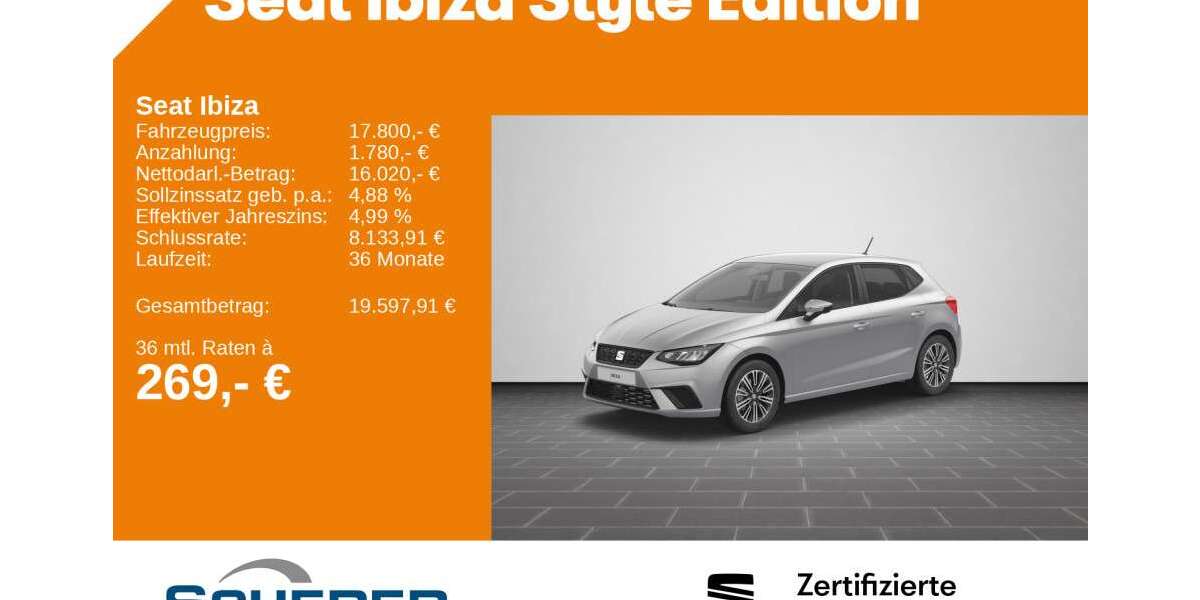 Seat Ibiza 14.208 km 17.800 &euro; Ludwigshafen 67063