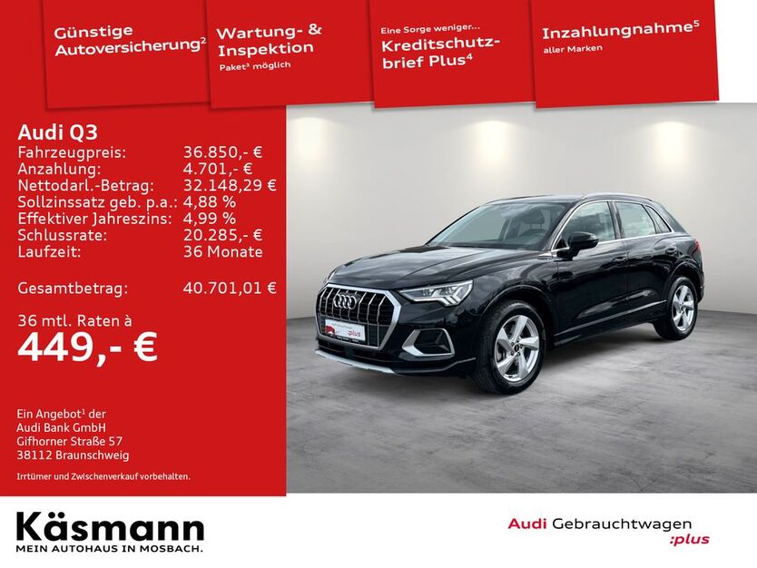 Audi Q3 47.125 km 34.860 € Mosbach 74821