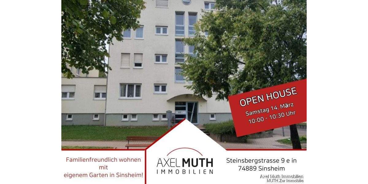 Etagenwohnung Sinsheim - 4 Zimmer, 97 m&sup2;, 298.500&euro; | Angebot:25355350