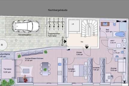 Wohnung zum Kaufen in Heidelberg 1.075.000 € 83.5 m² 4 zimmer