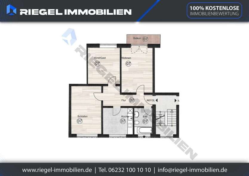 Wohnung zum Kaufen in Mannheim Neckarau 325.000 € 72.25 m²