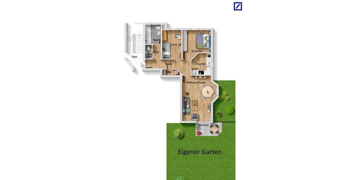 Etagenwohnung Wiesloch Baiertal - 3 Zimmer, 80 m&sup2;, 320.000&euro; | Angebot:26291533