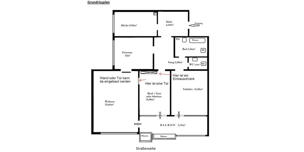 Etagenwohnung Heidelberg Neuenheim - 3 Zimmer, 97 m&sup2;, 640.000&euro; | Angebot:26471246