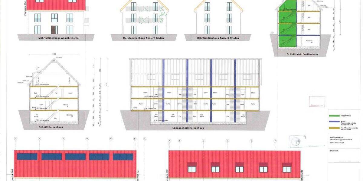 ATIK: Grundstück mit erteilter Baugenehmigung für ein 3 Parteien Mehrfamilienhaus + 5 Reihenhäuser zimmer