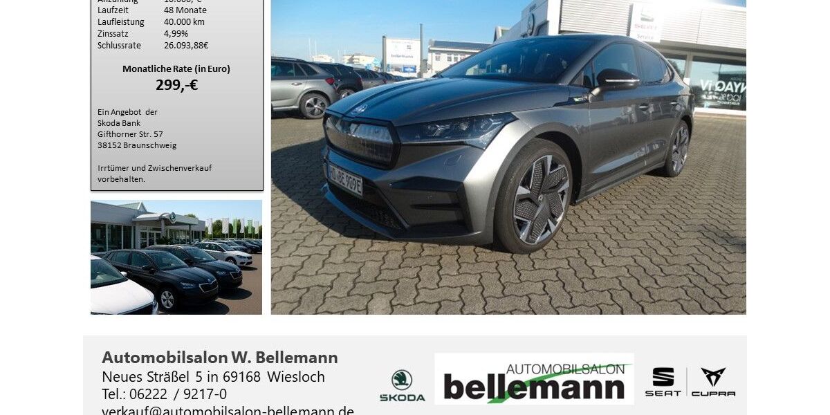 Skoda Enyaq 20.000 km 44.490 € Wiesloch 69168
