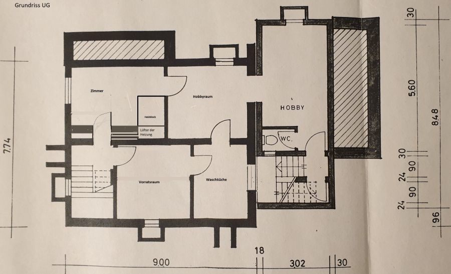 Provisionsfrei* Freist. Einfamilienhaus begehrte Lage, Bj. 196780, ca. 215 qm, 604 qm, Wintergarten - Einfamilienhaus Wiesoch | Angebot:27079554