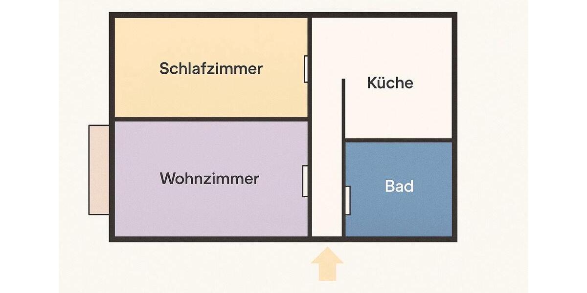 Etagenwohnung Frankenthal (Pfalz) - 2 Zimmer, 55 m&sup2;, 179.000&euro; | Angebot:25638887