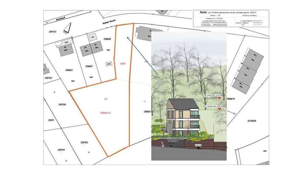 Grundstück zu verkaufen in Heidelberg Rohrbach 800.000 € 2962 m²