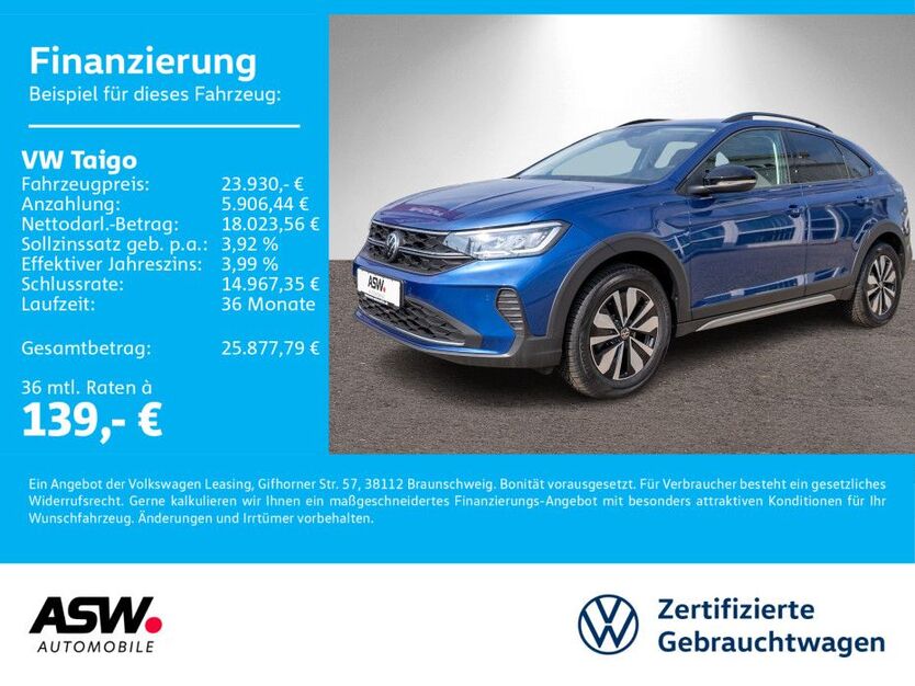 VW Taigo 5.800 km 22.760 € Sinsheim 74889