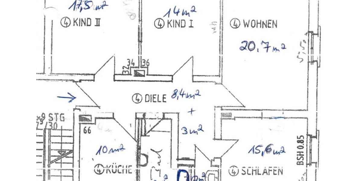 Etagenwohnung Speyer - 4 Zimmer, 100 m&sup2;, 395.000&euro; | Angebot:26790323