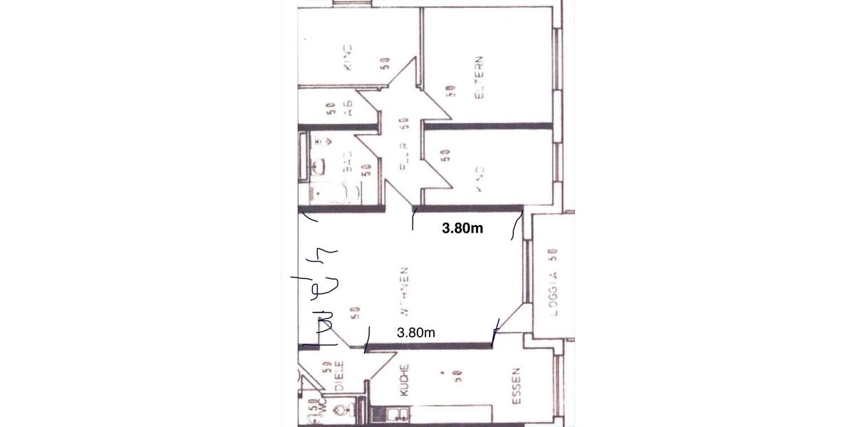 Etagenwohnung Leimen - 4.5 Zimmer, 100 m&sup2;, 410.000&euro; | Angebot:26940686
