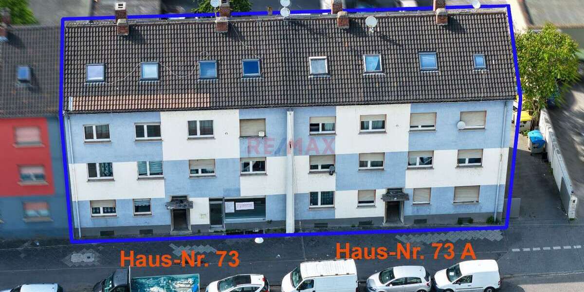 Etagenwohnung Mannheim Herzogenried - 2 Zimmer, 55 m&sup2;, 120.000&euro; | Angebot:27124785
