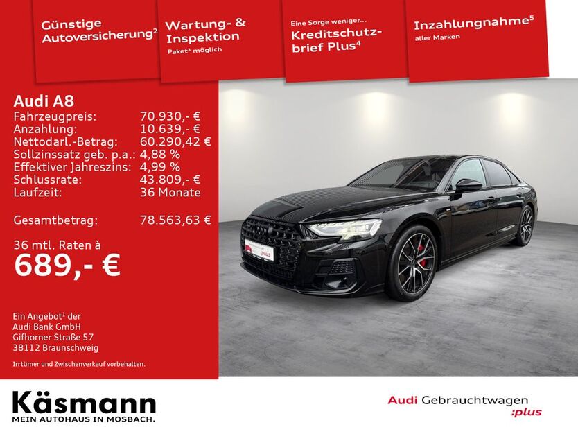 Audi A8 49.714 km 70.930 € Mosbach 74821