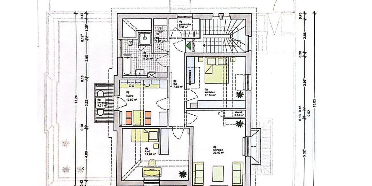 Dachgeschoßwohnung Weinheim - 3 Zimmer, 86 m&sup2;, 499.000&euro; | Angebot:26432382