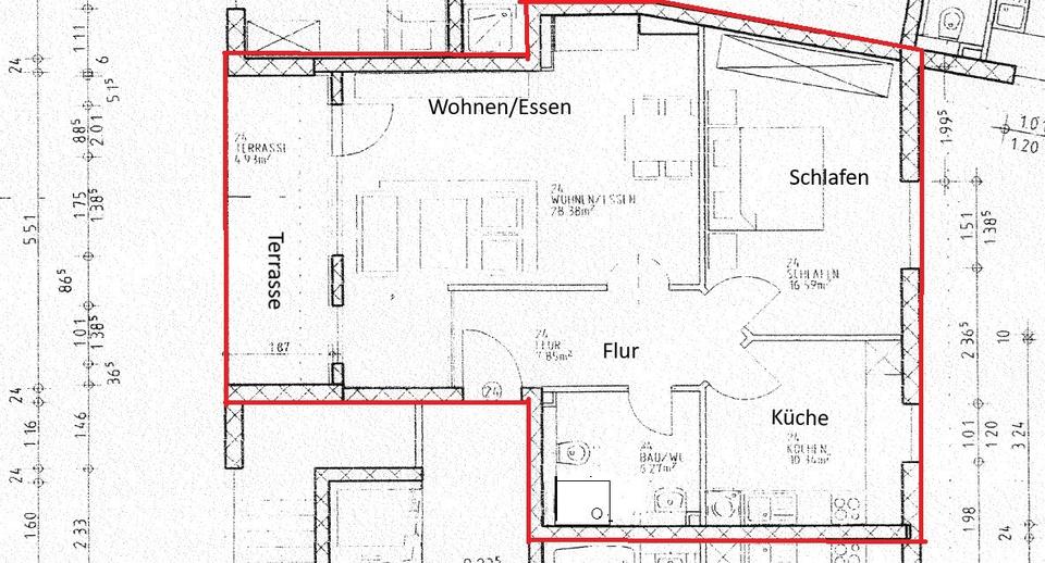 Etagenwohnung Speyer - 2 Zimmer, 72 m&sup2;, 1.050&euro; | Angebot:26405788