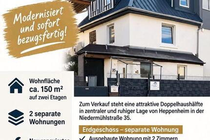 Haus Heppenheim (Bergstraße) - 2 Zimmer, 100 m&sup2;, 550.000&euro; | Angebot:27544430