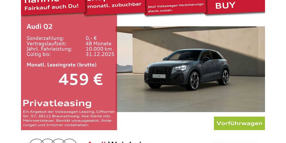 Audi Q2 9.900 km 35.990 &euro; Weinheim 69469