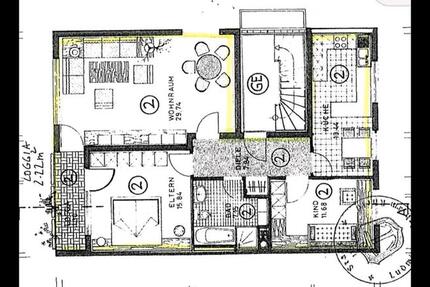 Wohnung Ludwigshafen am Rhein Rheingönheim - 3 Zimmer, 85 m&sup2;, 950&euro; | Angebot:26126852