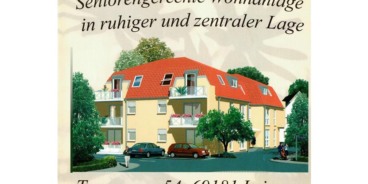 2 Zimmer Wohnung Seniorenwohnanlage Leimen Zentral 2 zimmer