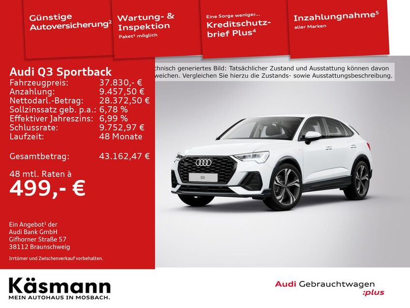 Audi Q3 41.822 km 37.830 € Mosbach 74821