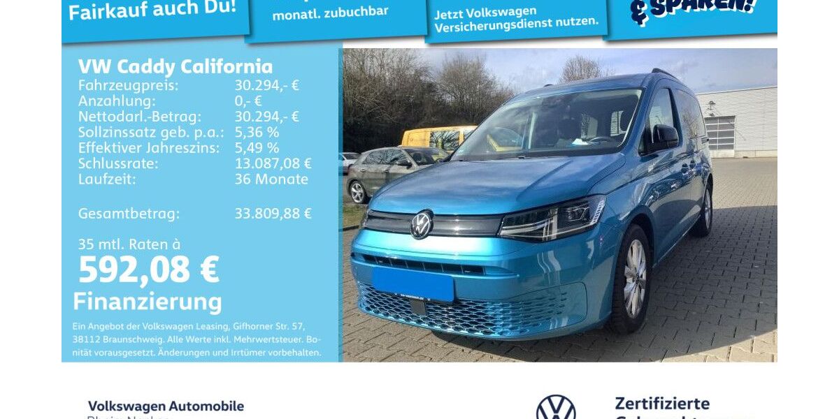 VW Caddy 72.079 km 29.994 &euro; Mannheim 68309