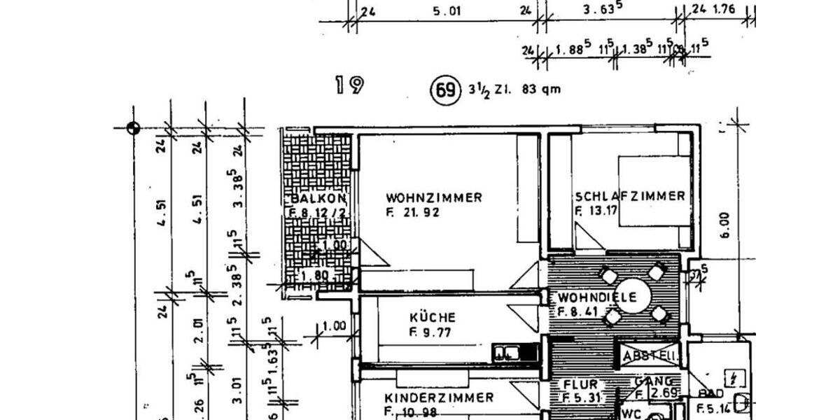 Etagenwohnung Waghäusel - 3.5 Zimmer, 83 m&sup2;, 268.500&euro; | Angebot:26942471