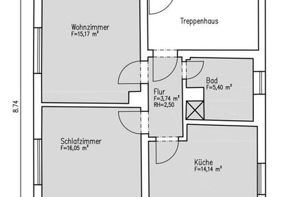 Wohnung Leimen - 2 Zimmer, 55 m&sup2;, 980&euro; | Angebot:26336109